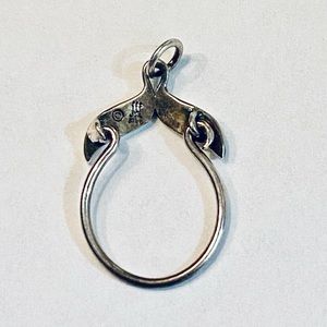 Retired James Avery Whale Tail Charm Holder NEW